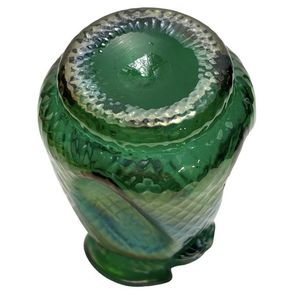Antique 1900s Pallme-Konig Art Nouveau Green Iridescent Art Glass Vase Austrian - Picture 10 of 10